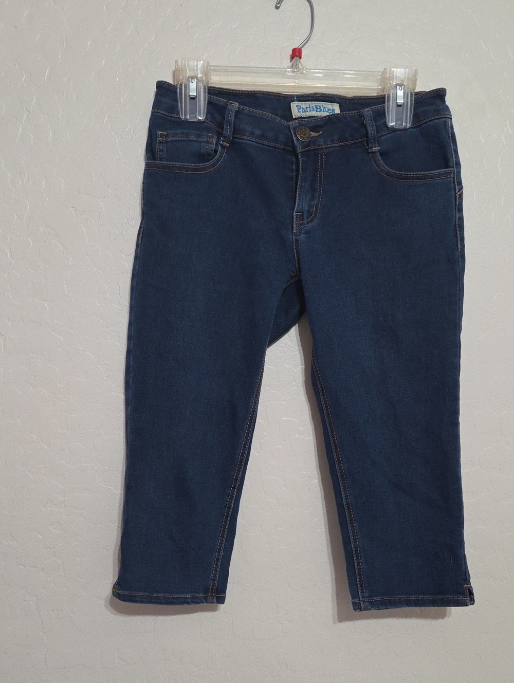 Paris Blues Dark Blue Cropped Jeans